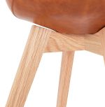 Jídelní židle MANITOBA hnědá/přírodní