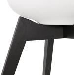 Jídelní židle BLANE bílá/černá