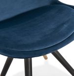Jídelní židle MIKADO modrá/černá