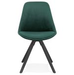 Jídelní židle JONES zelená/černá