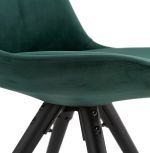Jídelní židle JONES zelená/černá