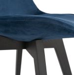 Jídelní židle PHIL modrá/černá