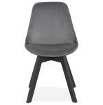 Jídelní židle PHIL šedá/černá