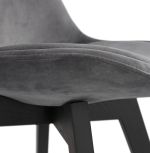 Jídelní židle PHIL šedá/černá