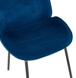 Jídelní židle AGATH modrá/černá