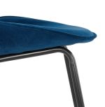 Jídelní židle AGATH modrá/černá