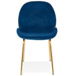 Jídelní židle AGATH modrá/zlatá