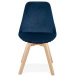 Jídelní židle PHIL modrá/přírodní