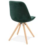 Jídelní židle JONES zelená/přírodní