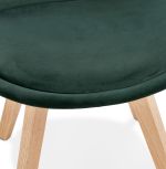 Jídelní židle PHIL zelená/přírodní