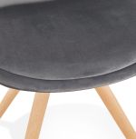 Jídelní židle JONES šedá/přírodní