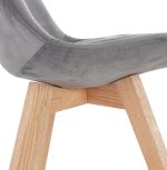 Jídelní židle PHIL šedá/přírodní