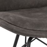 Jídelní židle CLEOR šedá/černá