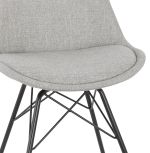 Jídelní židle MUNDI šedá/černá