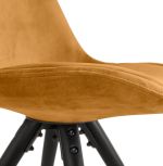 Jídelní židle MIKADO hořčicová/černá