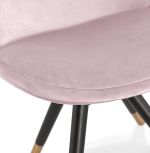 Jídelní židle MIKADO růžová/černá