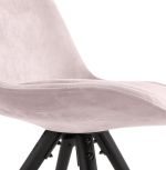 Jídelní židle JONES růžová/černá