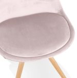 Jídelní židle JONES růžová/přírodní