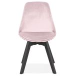 Jídelní židle PHIL růžová/černá