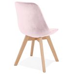 Jídelní židle PHIL růžová/přírodní