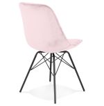 Jídelní židle DOLCE růžová/černá