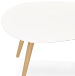 2SET konferenční stolek GOSMI bílý/přírodní