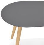 2SET konferenční stolek GOSMI šedý/přírodní