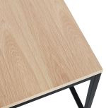 2SET konferenční stolek GLISS přírodní/černý