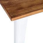 Jídelní stůl STREHLA 76 CM masiv borovice/bílý