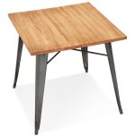 Jídelní stůl STREHLA 76 CM masiv borovice/tmavě šedý