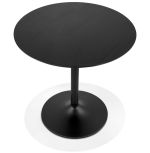 Kulatý jídelní stůl FLORE 80 CM černý