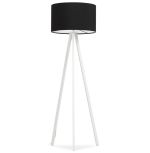 Stojací lampa TRIVET 159 CM černá/bílá