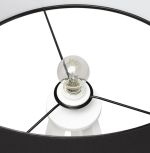 Stojací lampa TRIVET 159 CM černá/bílá