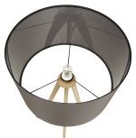 Stojací lampa TRIVET 159 CM šedá/přírodní