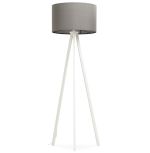 Stojací lampa TRIVET 159 CM šedá/bílá