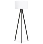 Stojací lampa TRIVET 159 CM bílá/černá