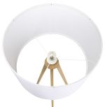 Stojací lampa TRIVET 159 CM bílá/přírodní