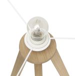 Stojací lampa TRIVET 159 CM bílá/přírodní