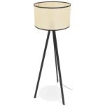 Stojací lampa TRIPTIK 160 CM přírodní/černá