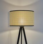 Stojací lampa TRIPTIK 160 CM přírodní/černá