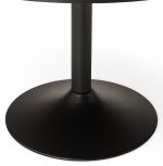 Kancelářský stůl kulatý KONRAD 90 CM černý