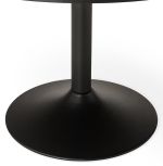 Kancelářský stůl kulatý KONRAD 90 CM černý