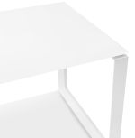 Kancelářský stůl skleněný ABAK 120 CM bílý
