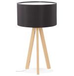 Stolní lampa TRIVET MINI 64 CM černá/přírodní