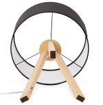 Stolní lampa TRIVET MINI 64 CM černá/přírodní