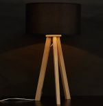 Stolní lampa TRIVET MINI 64 CM černá/přírodní