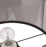 Stolní lampa TRIVET MINI 64 CM šedá/přírodní