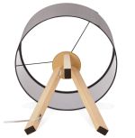 Stolní lampa TRIVET MINI 64 CM šedá/přírodní