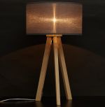 Stolní lampa TRIVET MINI 64 CM šedá/přírodní