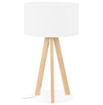 Stolní lampa TRIVET MINI 64 CM bílá/přírodní